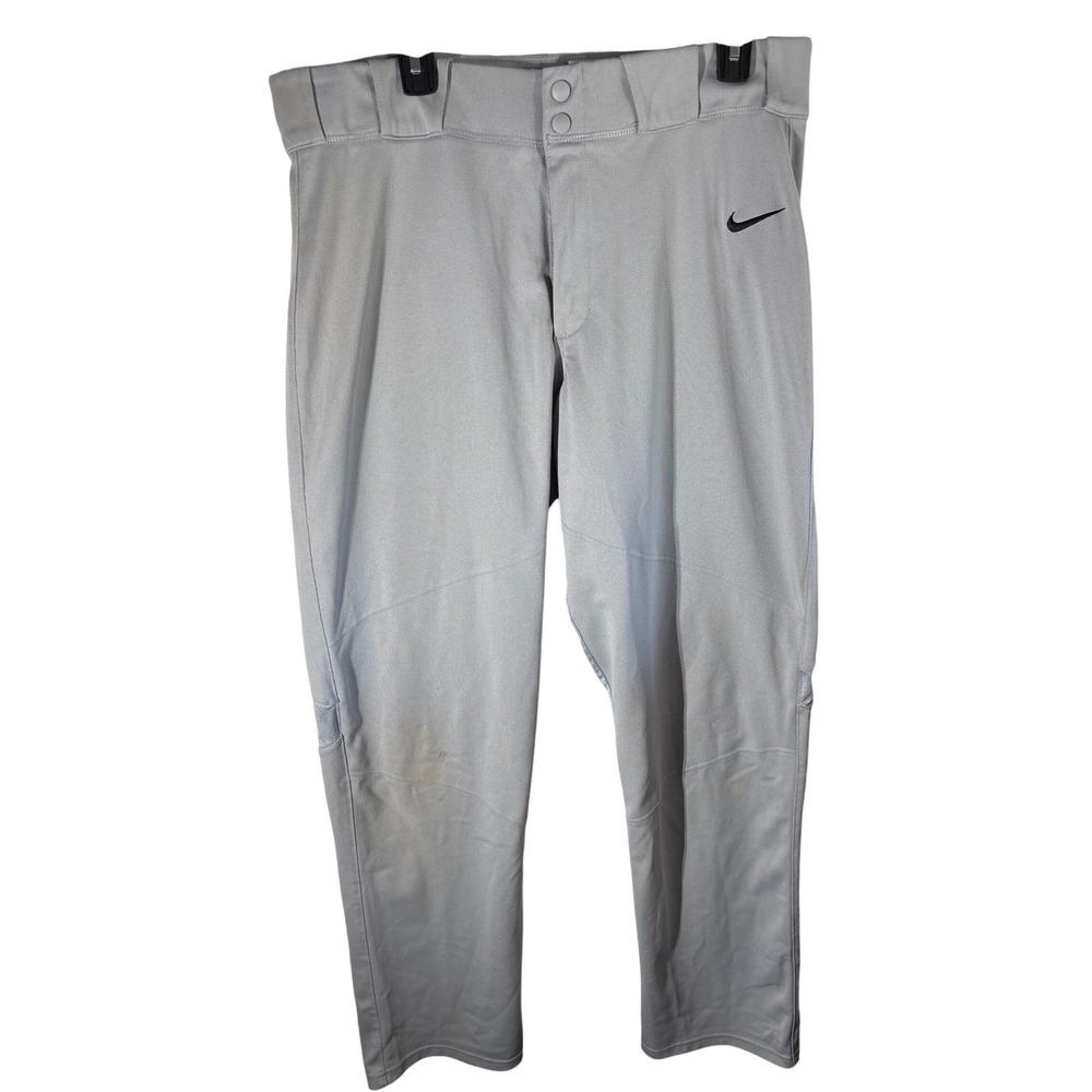 Nike Baseball Pants Gray Adult Size XL Game‎ Training Athletic Wear Blem